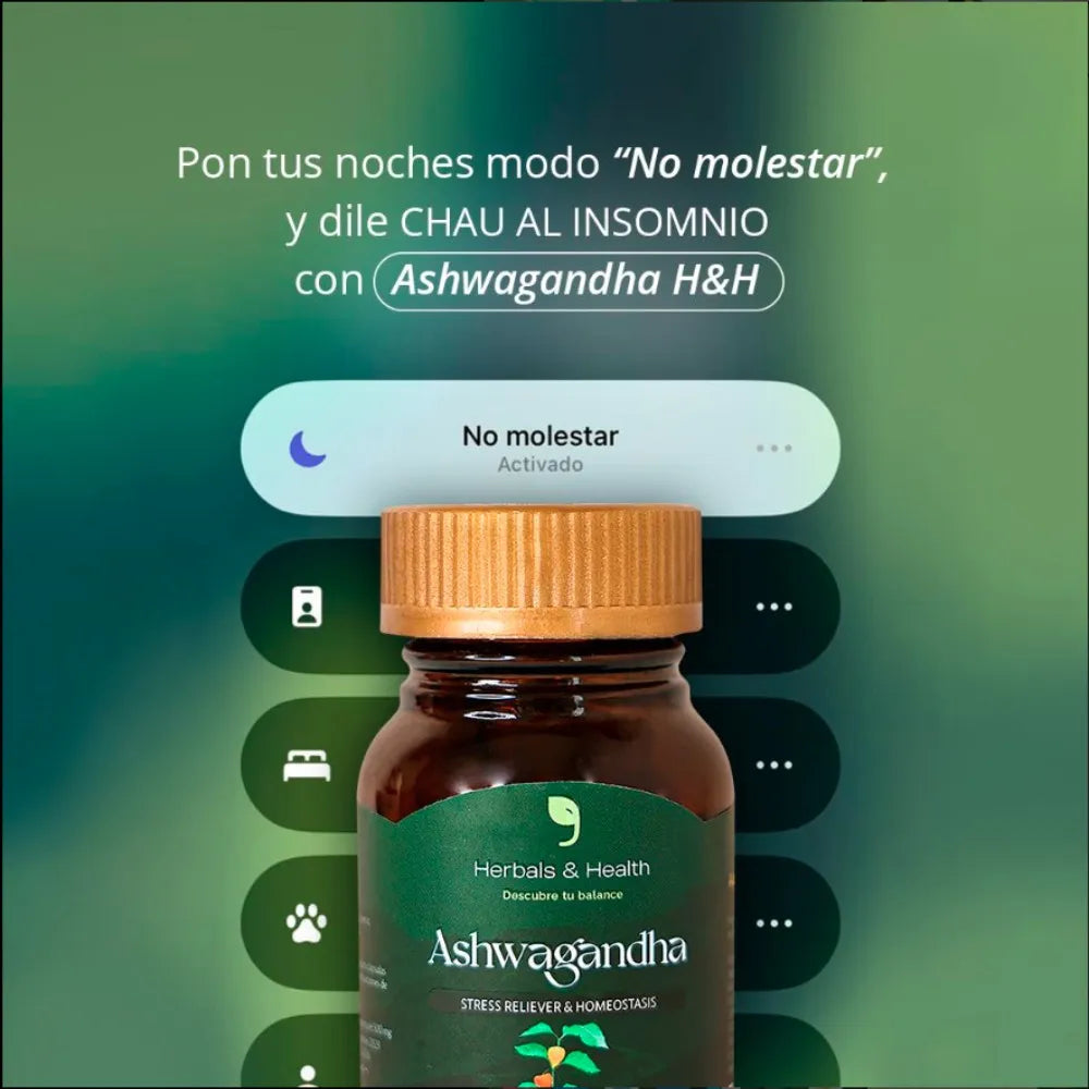 ASHWAGANDHA CÁPSULAS NATURALES PARA EL ESTRÉS