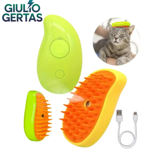 Cepillo de vapor 3 en 1 para mascotas