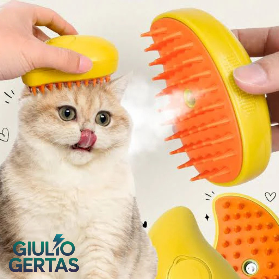 Cepillo de vapor 3 en 1 para mascotas